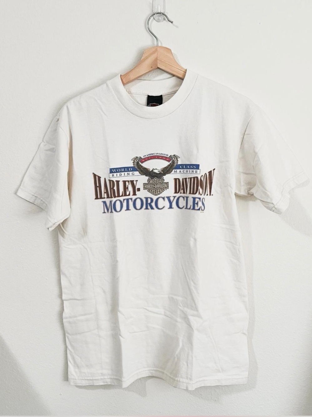 Harley-Davidson White Short Sleeve Motorcycle Logo Tee